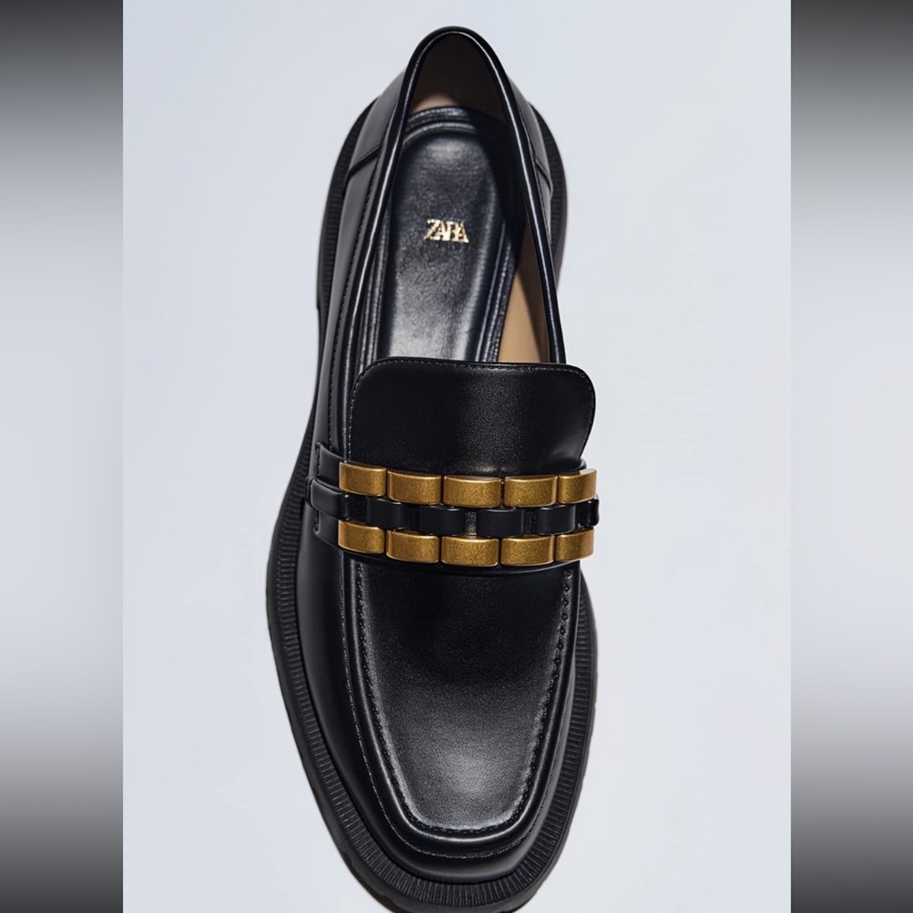 NWT Zara Chunky Loafer, Size 8